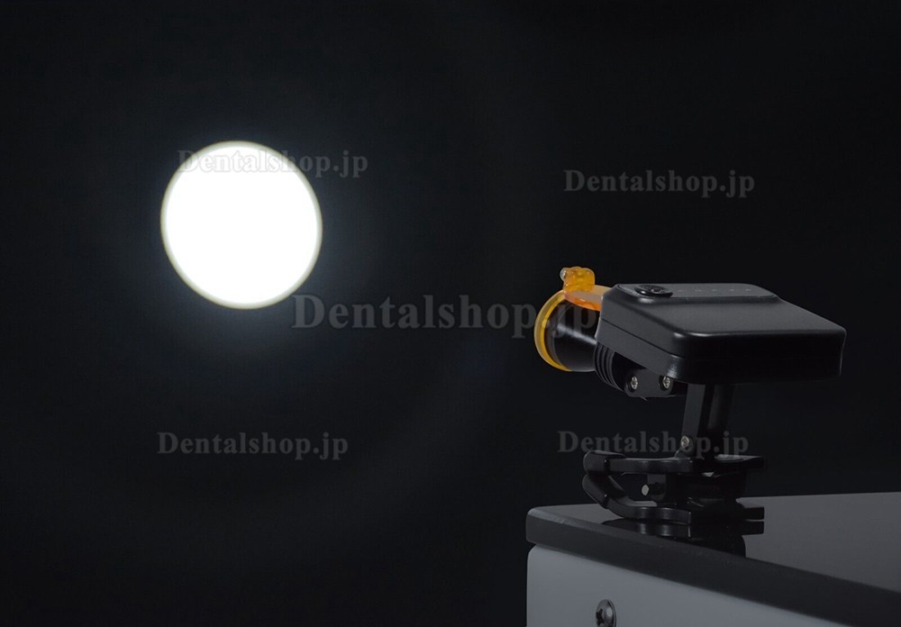 歯科用ポータブルワイヤレス LED ヘッドライト 5W 光学フィルター&2個バッテリー 付き
